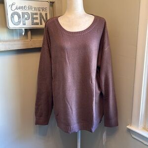Lularoe Mariah Knit Sweater in Mauve Pink Purple NWT